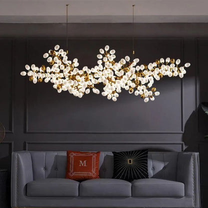 Pretty Grape Linear Chandelier For Dining Room